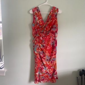 Multicolored Adrianna Papell midi dress, size 8